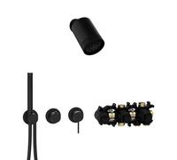 Herzbach MODUL7 sistema doccia da incasso, miscelatore monocomando, 70.702722.1.12, MODUL7 nero opaco [Rubinetteria Bagno > Sistemi Doccia da Incasso]