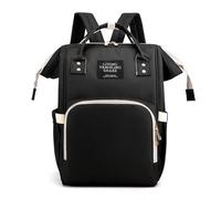 Herzberg Baby Diaper Bag - Multifunction Diaper Bag, Mommy Organized Travel Baby Bag, Essentials for Baby Girl And Boy, Backpack with Insulated Pockets And Side Bottle Pockets - Black, blacko