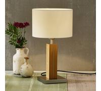 HerzBlut Dana lampada da tavolo con base rovere HerzBlut