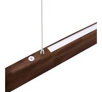HerzBlut Lampada a sospensione Arco LED noce oliato 130cm HerzBlut