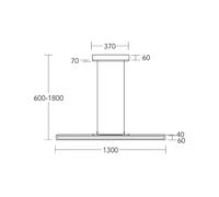 HerzBlut Lampada LED a sospensione Karl K, legno, su/giù, dimmerabile HerzBlut