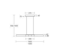HerzBlut Lampada LED a sospensione Lana del bronco, legno, dimmerabile HerzBlut