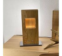 HerzBlut Pan LED da tavolo, rovere oliato, dimming HerzBlut