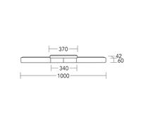 HerzBlut Plafoniera LED Lana del bianco, legno, dimmerabile HerzBlut