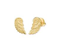 Herzengel Orecchini da bambina in argento sterling o oro, con chiusura a incastro, senza nichel, 5,2, Argento sterling, Nessuna pietra preziosa