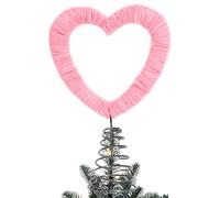 Herzförmige Baumspitze für den Valentinstag | Valentinstag Baumspitze mit Frühlingsdekoration | Samt Deko Party Zubehör für Feiern,Für Zuhause Tisch Frauen Hochzeit Wand Männer und Party Zubehör