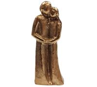 Herzmensch Piccola coppia di statuette in bronzo massiccio 7 cm come regalo di nozze, regalo per amore, fiducia e legame per il percorso comune