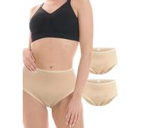 Herzmutter Intimo Post-Parto Cotone 2X OekoTex 5920 | Slip assorbente per il ciclo mestruale Modella la pancia Parto naturale - Taglio cesareo