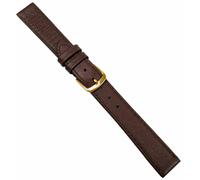Herzog Cinturino Orologio XL-LÄNGE Marrone Scuro pelle di Cervo con Cuciture