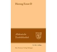 Herzog Ernst D (Tascabile) Altdeutsche Textbibliothek