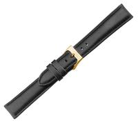 Herzog Italo-Nappa Cinturino Orologio Nero > Pelle Nappa Con Chiusura A Doppia
