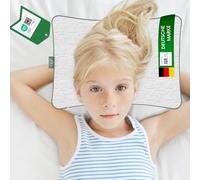hERZtal Cuscino per bambini, 45 x 30 x 8 cm, certificato Ökotex, sostenibile, certificato indipendente (6 - 10 anni)
