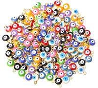 HERZWILD 100 pezzi perline del malocchio Occhi Fatte a Mano Malocchio Perline per bracciali fai da te collana creazione di gioielli