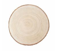 HERZWILD 30-34cm Grande Disco di Albero Dischi di Legno con Corteccia Sottobicchiere Legno Tronco Candeliere Rustico per Fai da Te (30-34cm/1pz)