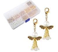 HERZWILD Angioletti Bomboniere 50 Sets ciondoli a forma di angelo per matrimonio, compleanno, Natale, battesimo, comunione, festa, pensierino