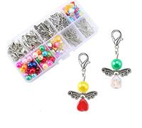 HERZWILD Angioletti Bomboniere 50 Sets ciondoli a forma di angelo per matrimonio, compleanno, Natale, battesimo, comunione, festa, pensierino(A2)