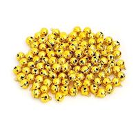 HERZWILD Campanelle metallo 120pz Piccole Campanelle dorate Decorazioni Campanellini per Decorazioni Natalizie Fai-da-Te Ghirlande Collari per Decorazione di Festa