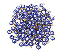 HERZWILD perline del malocchio Occhi Fatte a Mano Malocchio Perline 50 pezzi per bracciali fai da te collana creazione di gioielli