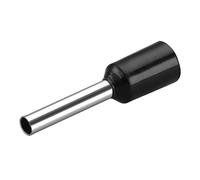 Heschen 1000 terminali E1510 AWG 16/1,5 mm² in rame a crimpare isolati in vinile, colore: nero