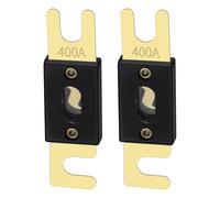 Heschen, 2 fusibili ANL-400, 400 Amp, per autoradio di autoveicoli, foglio oro e rivestimento nero