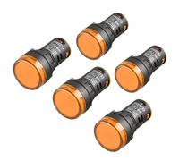 Heschen 22 mm LED spia AD16 - 22D/s 12 VDC 20 mA giallo Colore luce 5 pezzi