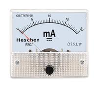 Heschen 85C1-20mA - Misuratore di corrente rettangolare montato a pannello DC 0-20 mA classe 2,5 bianco