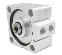 Heschen Alluminio Pneumatico Compatto Cilindro dell' Aria SDA 80 - 10 Alesaggio: 80 mm; Corsa: 10 mm 3/8 PT Port Dimensioni Doppio Effetto