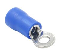 Heschen anello terminale a crimpare connettori vinile isolato filo elettrico connettore RV2 - 3 Stud size # 4 per 1.5 - 2.5 mm² (16 - 14 AWG) blu 100 pezzi
