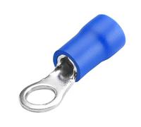 Heschen anello terminale a crimpare connettori vinile isolato filo elettrico connettore RV2 - 4 Stud size # 8 per 1.5 - 2.5 mm² (16 - 14 AWG) blu 100 pezzi