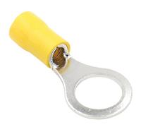 Heschen anello terminale vinile isolato filo elettrico connettori a crimpare rv5.5 - 10, taglia 3/20,3 cm per 4 - 6 mm² (12 - 10 AWG) giallo 100 pezzi