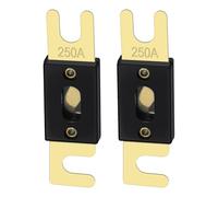 Heschen ANL Fuse ANL-250 250 Amp per sistema audio auto veicoli foglio oro e nero 2 pezzi