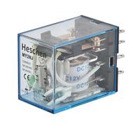 Heschen, bobina relè per uso generico MY2NJ, da 12 V CC, 5 A, 24 V CC/220 V CA DPDT, con indicatore a LED, terminale a 8 pin