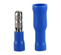 Heschen Bullet Crimp Maschio & Femmina Quick Disconnects Vinyl Isolato, MPV+FRV2-156, 1.5-2.5mm² (16-14 AWG), Blu, 100Pack