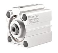 Heschen Cilindro pneumatico compatto in alluminio, SDA 40-25, alesaggio 40mm, corsa 25mm, attacco PT1/8'', doppio effetto