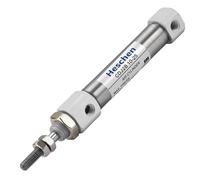 Heschen Cilindro Pneumatico Slim, CDJ2B 10-25, Attacco M5, Alesaggio 10mm, Corsa 25mm