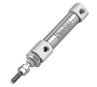 Heschen Cilindro pneumatico sottile in acciaio inossidabile, CDJ2B 10-10, porto M5, foro 10mm, corsa 10mm, asta singola a doppio effetto