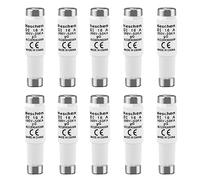 Heschen Collegamenti di fusibile neozed in ceramica, Link fusibile tipo DI, 16A 500VAC, tipo gG, per la protezione di cavi e linee, confezione da 10