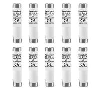 Heschen Collegamenti di fusibile neozed in ceramica, Link fusibile tipo DI, 20A 500VAC, tipo gG, per la protezione di cavi e linee, confezione da 10