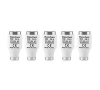 Heschen Collegamenti di fusibile neozed in ceramica, Link fusibile tipo DIII, 35A 500VAC, tipo gG, per la protezione di cavi e linee, confezione da 5