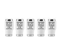 Heschen Collegamenti di fusibile neozed in ceramica, Link fusibile tipo DIII, 63A 500VAC, tipo gG, per la protezione di cavi e linee, confezione da 5