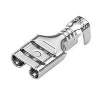 Heschen Confezione da 100 connettori piatti a crimpatura da 6,3 mm, non isolati