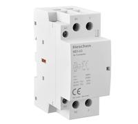 Heschen Contattore CA domestico, HS1-63, Ie 63A 2 poli 1NO 1NC, CA 12V Tensione bobina, 35mm Montaggio su guida DIN