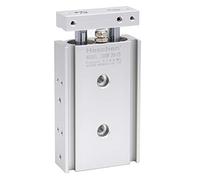 Heschen CXSM 20-25 - Doppio cilindro pneumatico in alluminio, guida pneumatica a doppia asta, alesaggio 20 mm, corsa 25 mm, doppia azione