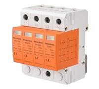 Heschen Dispositivo di protezione da sovratensione SPD, HS-C20, 275VAC 20KA, 3+N-PE, Ignifugo, Scaricatore a bassa tensione, Montaggio su guida DIN da 35mm
