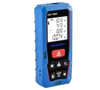 Heschen Distanziometro laser, HSC-100M, 100 m, con 2 livelli, misuratore di distanza laser portatile, misuratore di distanza, superficie, volume