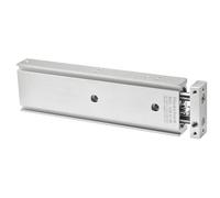 Heschen Doppio cilindro pneumatico in alluminio CXSM 20-150 Piastra di guida Doppia asta Cuscinetto scorrevole pneumatico ammortizzato Foro 20 mm Corsa 150 mm Doppio effetto