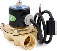 Heschen Elettrovalvola a solenoide elettrica d'ottone, 2W-250-25J, PT1", DC24V, gas dell'aria dell'acqua di azione diretta, valvola di ricambio normalmente chiusa
