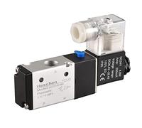 Heschen Elettrovalvola a solenoide pneumatica elettrica, 3V210-08-NO, 24VDC, PT1/4", 2 posizioni 3 modi, tipo normalmente aperto, singola bobina elettrica pilotata