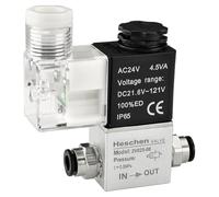 Heschen Elettrovalvola pneumatica Elettrica, 2V025-08, AC24V, porta PT1/4'', 2/2 Vie Normalmente Chiuso