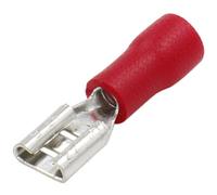 Heschen Female Quick Disconnects vinile isolato 4.8 x 0.5 mm cavo terminale per 0.5 - 1.5 mm² (22 - 16 AWG) rosso 100 pezzi